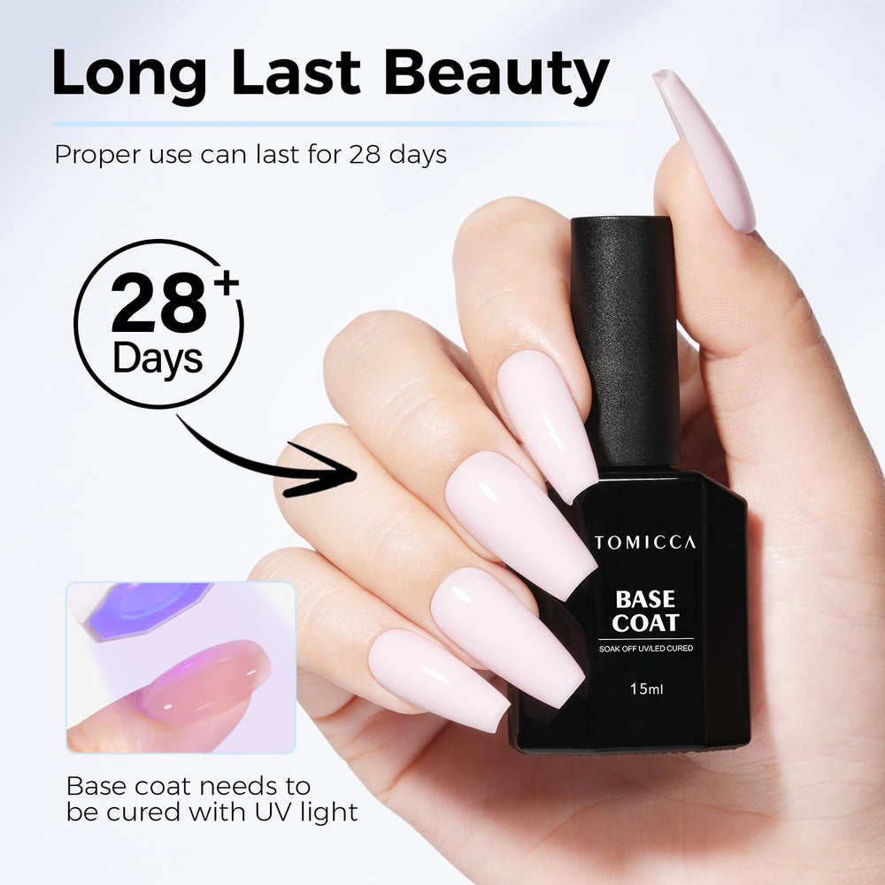 TOMICCA bottle next to hand to show compact 15ml size benefit