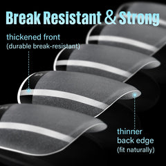 TOMICCA tip edge and shallow curve detail for snug fit and natural look