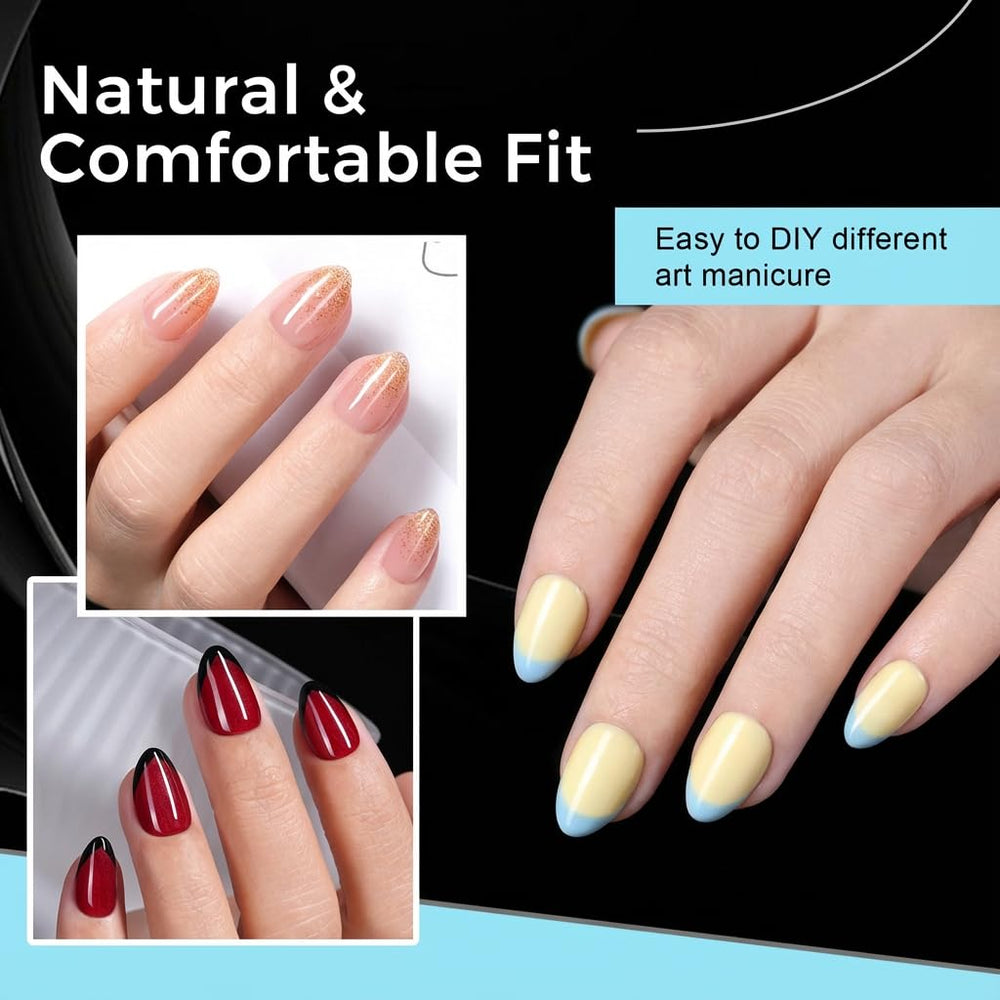 TOMICCA wedding-style short almond nails on hand, elegant look for special occasions