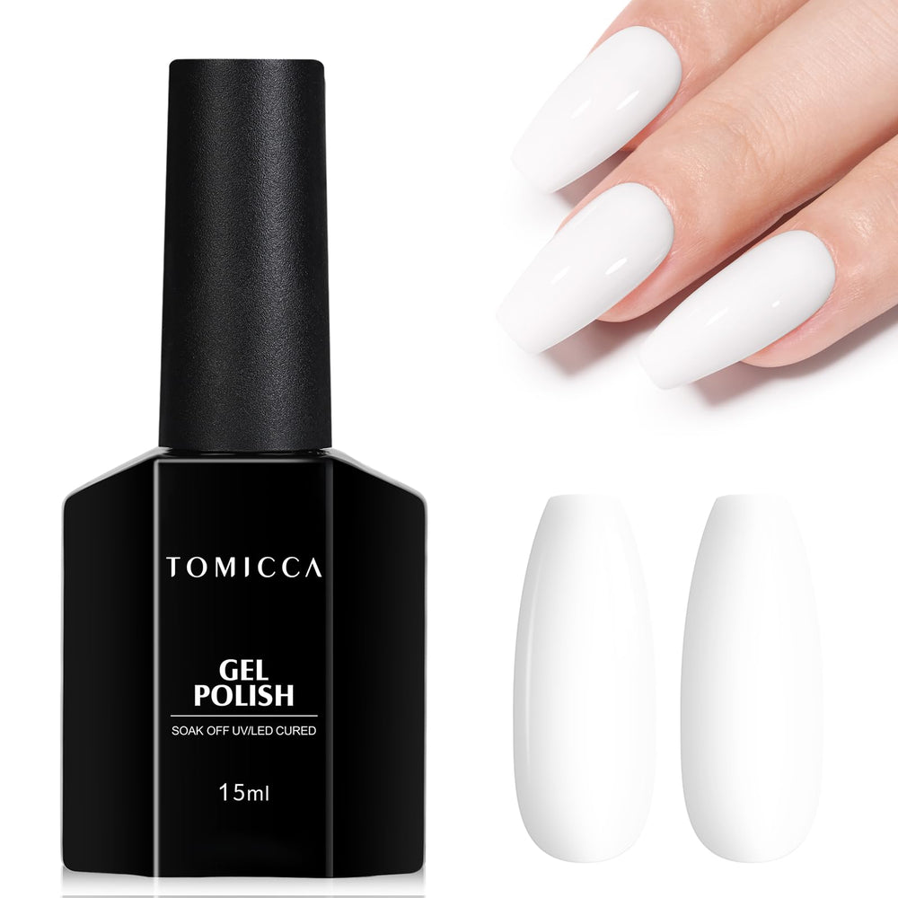 TOMICCA bottle front view showing 15ml capacity and pale white shade benefit