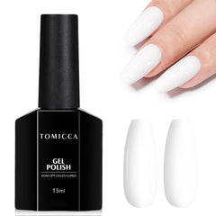 TOMICCA bottle front view showing 15ml capacity and pale white shade benefit