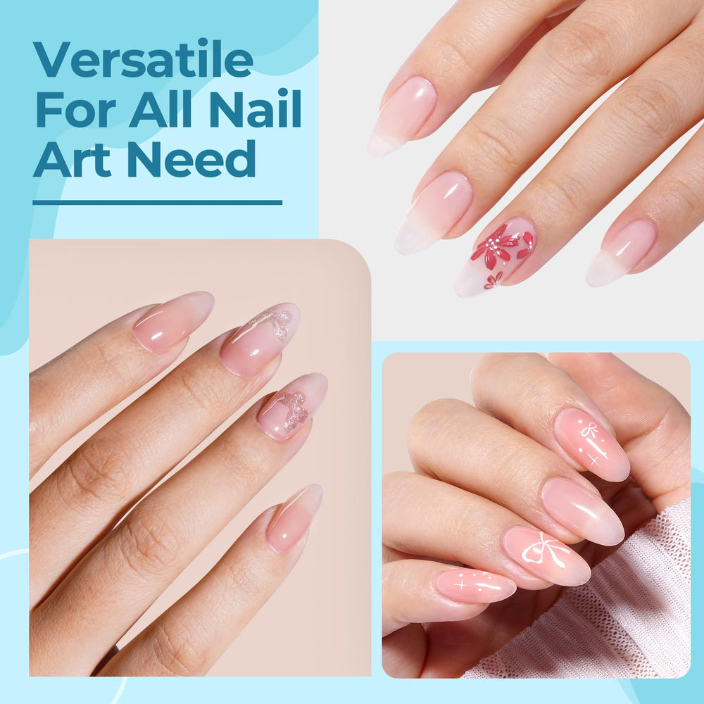 TOMICCA finished gel-polish manicure demonstrating smooth base