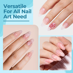 TOMICCA finished gel-polish manicure demonstrating smooth base