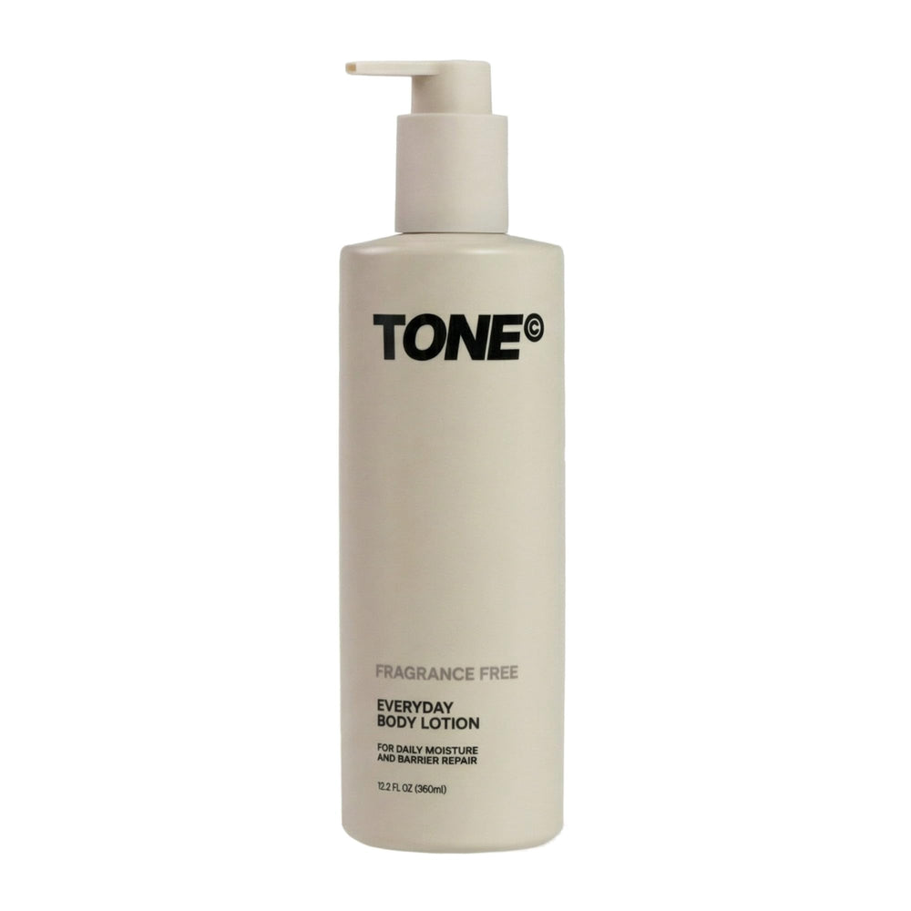 TONE front packaging 12.2 oz pump bottle showing clean label and easy dispensing benefit