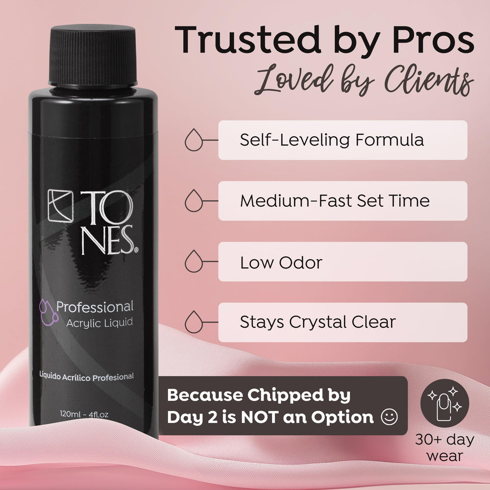 TONES label close-up highlighting EMA monomer details and safety manufacturing benefits