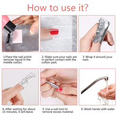 Tongcloud foil wrap applied on finger showing secure fit and efficient soak
