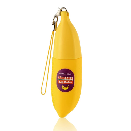 TONYMOLY banana mini front view showing playful packaging and travel convenience
