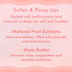 TONYMOLY cherry lip balm open with product exposed demonstrating easy one-handed application