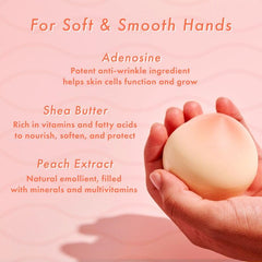 TONYMOLY being applied to hands demonstrating smooth hydration and non-greasy finish