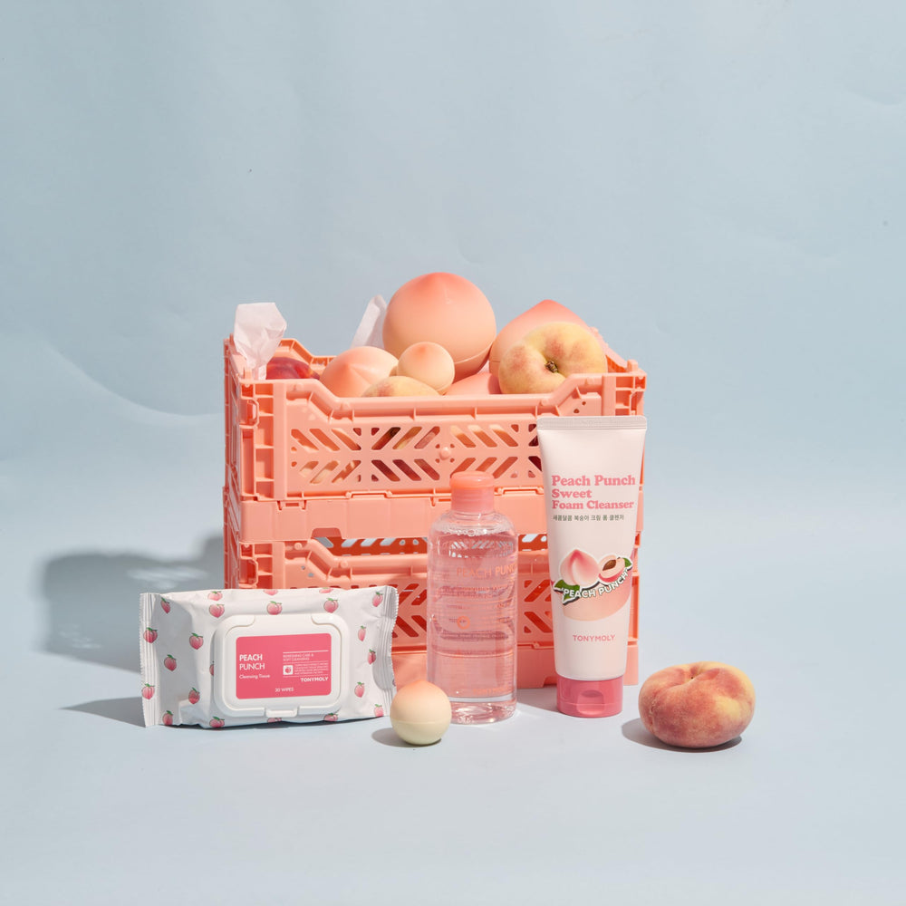 TONYMOLY cleanser in bathroom setting conveying a refreshing daily routine