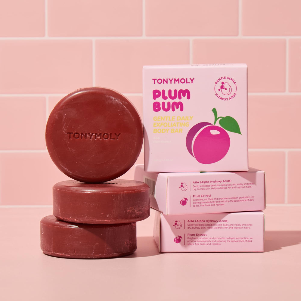 TONYMOLY bar on shower shelf showing daily use convenience