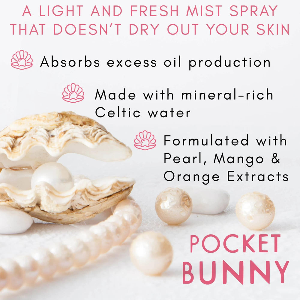 TONYMOLY mist sprayed over makeup for quick midday refresh benefit
