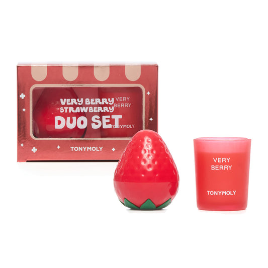 TONYMOLY Very Berry gift set front view showing packaging and contents for gifting