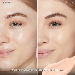 Too Faced applicator and tube displayed to show wand shape and precise application