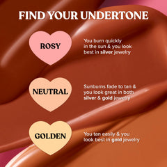 Too Faced concealer before and after split image illustrating coverage and natural finish