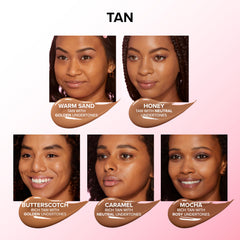 Too Faced concealer held in hand for scale showing compact travel-friendly benefit