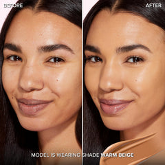 Too Faced pump dispensing foundation emphasizing easy application benefit
