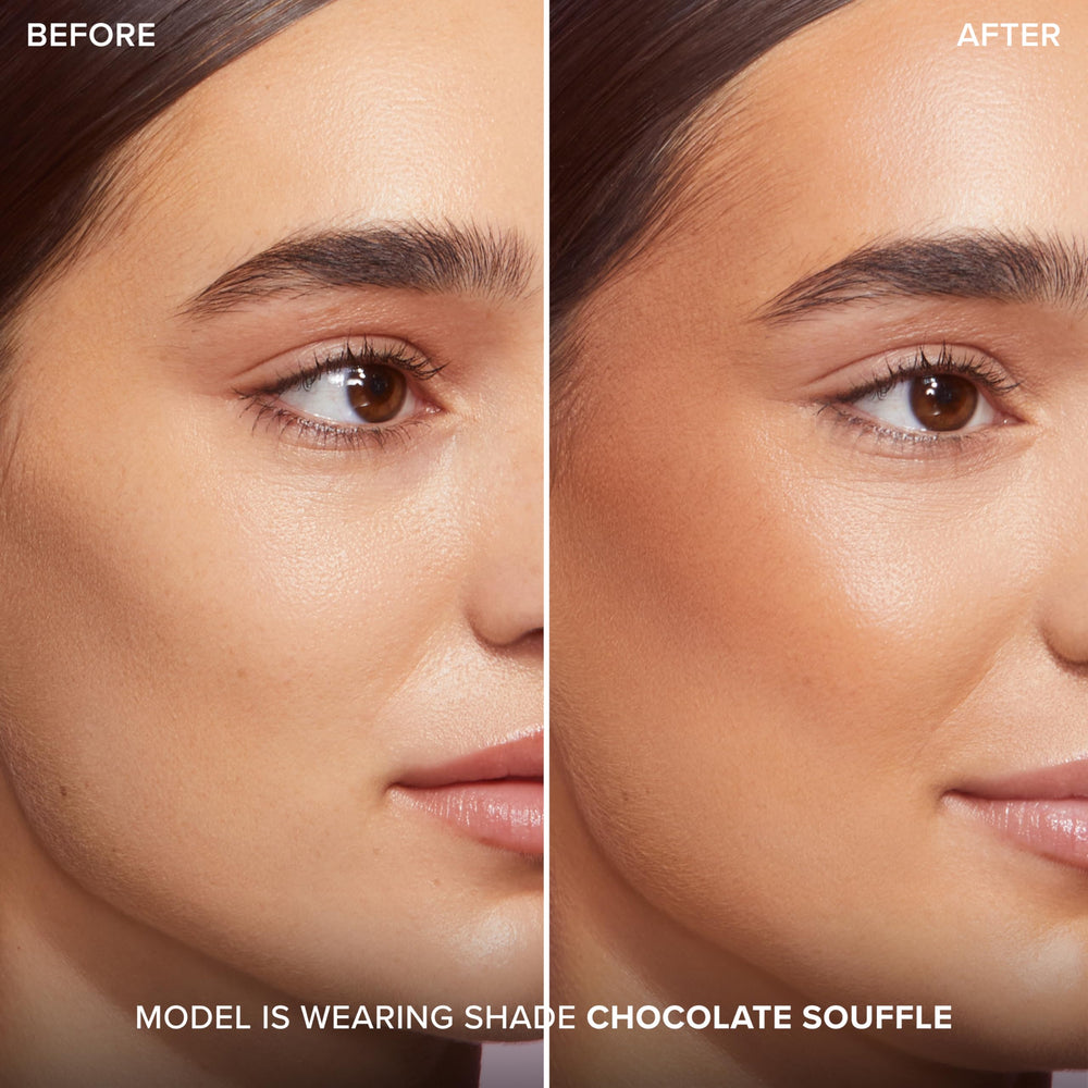 Too Faced cap detail showing secure closure and travel-ready protection benefit