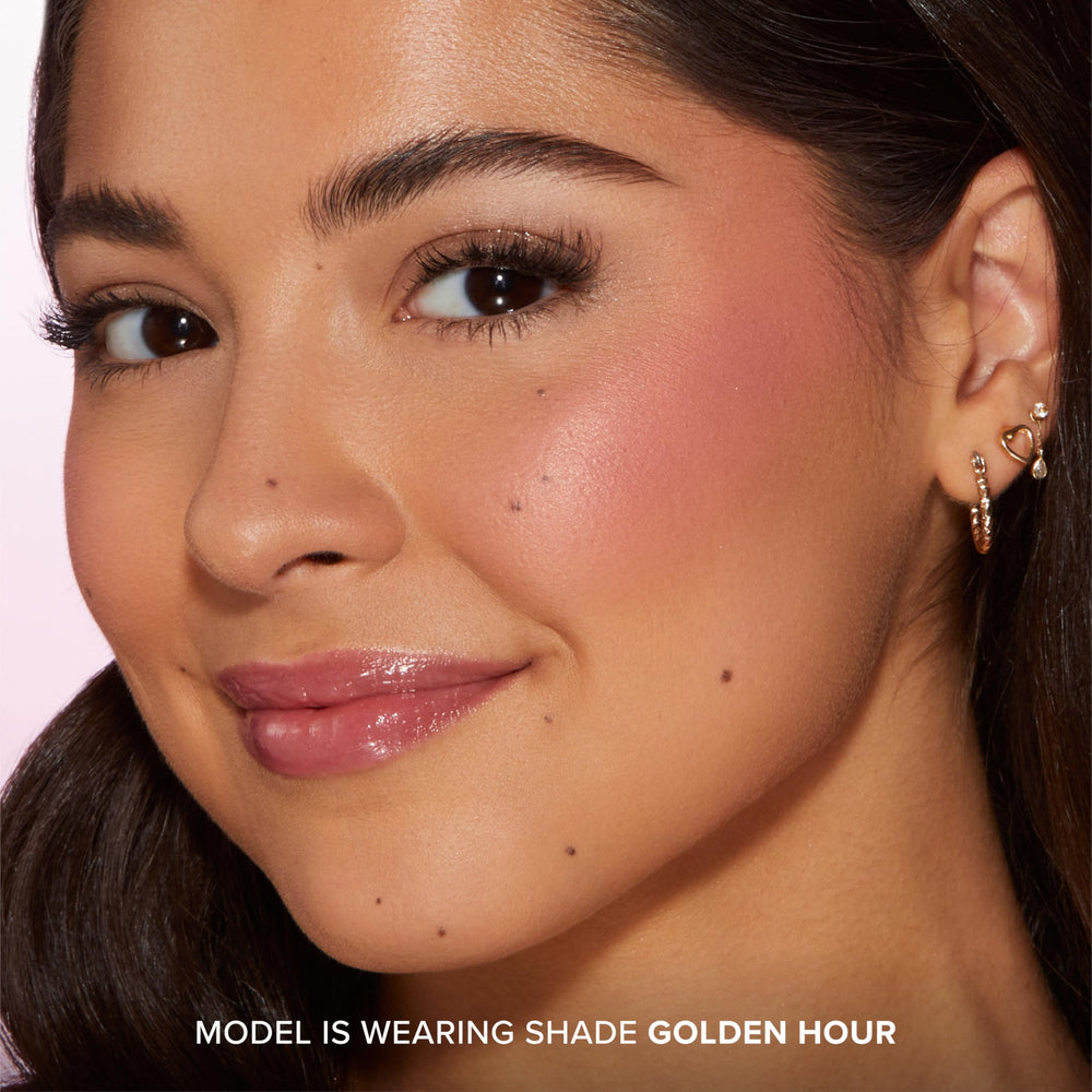 Too Faced pan detail focusing on blur-effect powder and soft-focus look
