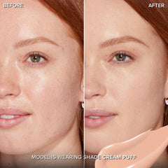 Too Faced concealer applicator close-up highlighting soft doe-foot for precise application benefit