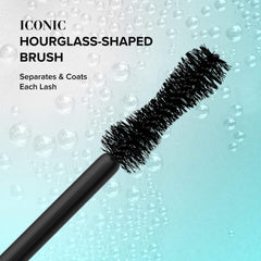 Too Faced mascara tucked in a travel kit showing portability benefit