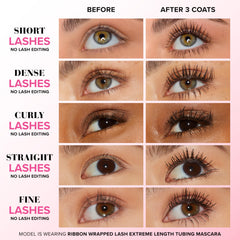 Too Faced wand close-up showing bristle shape for precise lash separation