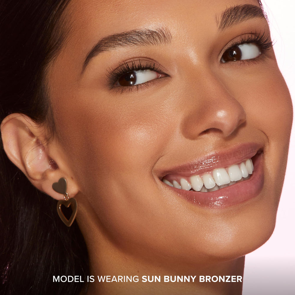 Too Faced Sun Bunny label and ingredient listing emphasizing paraben-free claim