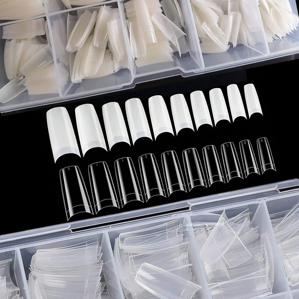 ToouYoun filed and shaped tips showing short and long options for styling
