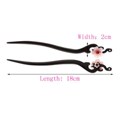 TOP SEWING hair stick carved tip detail emphasizes precise craftsmanship and comfort