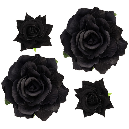 Topbuti front view of four rose clips showing set and color benefits