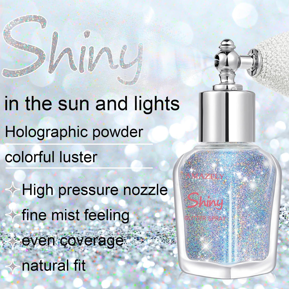 Topcent Glint-Rainbow applied to hair strands adding visible sparkle and movement