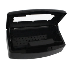 TOPCOMWW sterilizer box front view shows compact, clear lid and sealed storage benefits