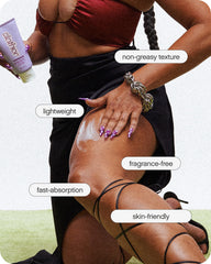 Topicals Slather spread on arm demonstrating smoothing effect and hydration
