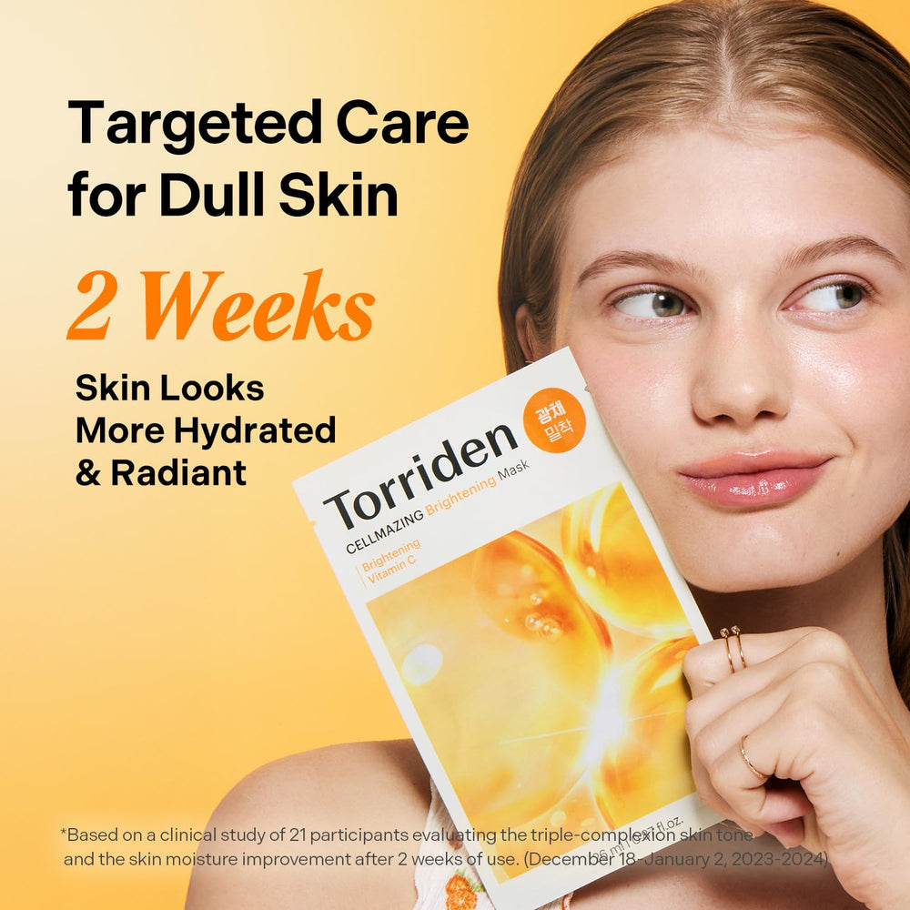 Torriden sheet edge near jawline highlighting secure fit and minimal slipping