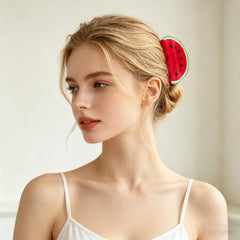 Totelux clip in half-up hairstyle demonstrating easy styling and comfortable grip