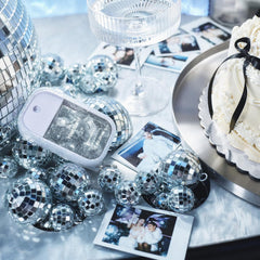Touchland confetti cake on desk lifestyle, cheerful workspace refresher