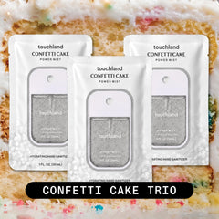Touchland confetti cake trio arrangement, three bottles for convenience