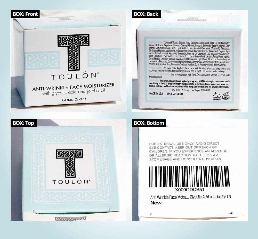 TOULON cream on bathroom shelf next to towel suggesting daily skincare routine benefit