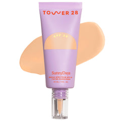 Tower 28 front packaging showing SPF 30 and tinted moisturizer benefits