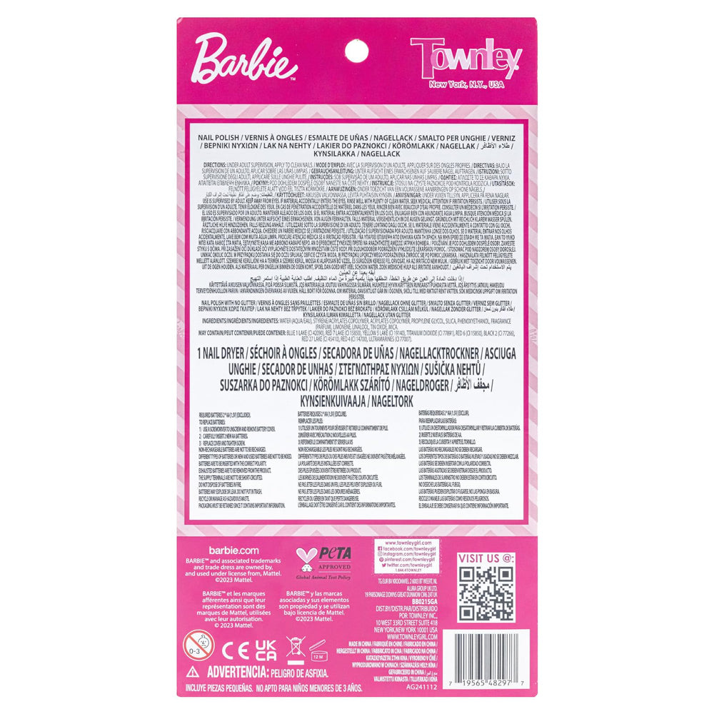 Townley Girl Barbie kids having a nail party, supports group play and social skills