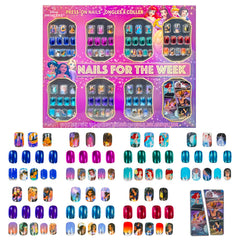Townley Girl front packaging showing full 84-piece nail set and colorful art