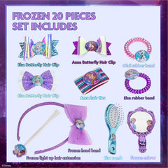 Townley Girl assorted scrunchies and hair ties flat lay for styling variety