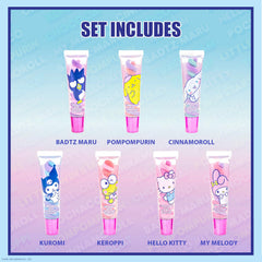 Townley Girl lip gloss texture swatched on hand showing glossy, hydrating shine
