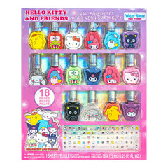 Townley Girl front packaging showing 16 colorful bottles and Hello Kitty theme, playful gift appeal