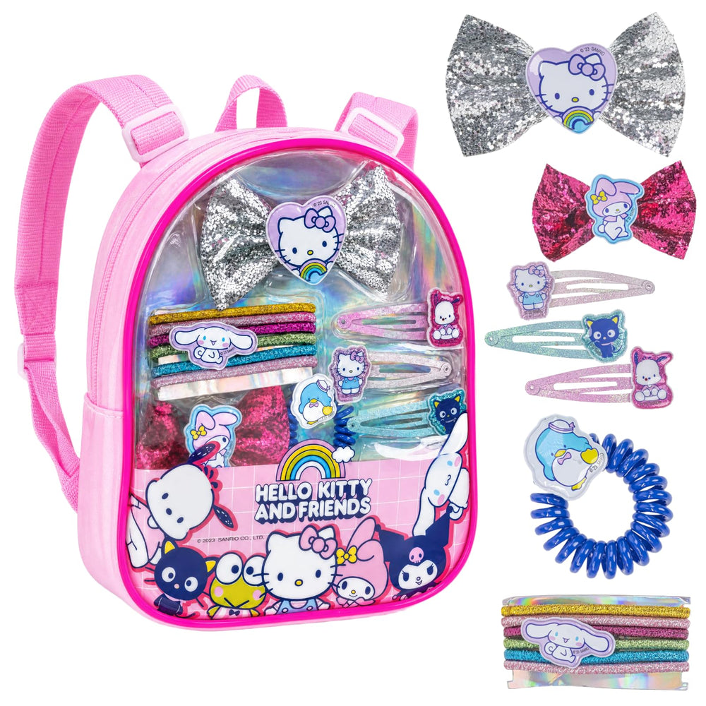 Townley Girl front packaging showing Hello Kitty and Friends design and included accessories
