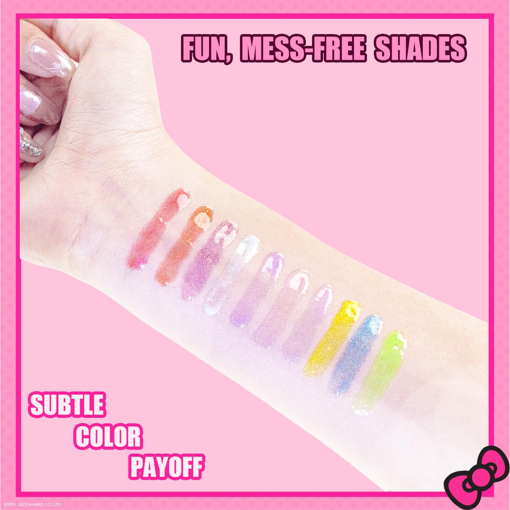 Townley Girl Hello Kitty gloss texture closeup shows smooth glossy finish