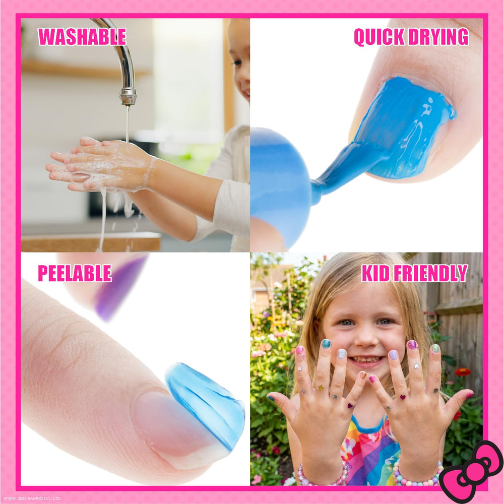 Townley Girl shimmer polish texture closeup highlighting sparkly finish for playful nails