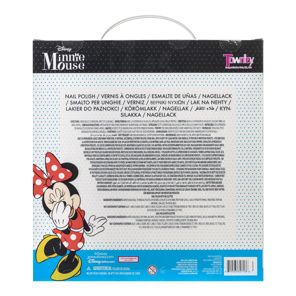Townley Girl Minnie bottle next to coin scale comparison to show child-friendly sizing