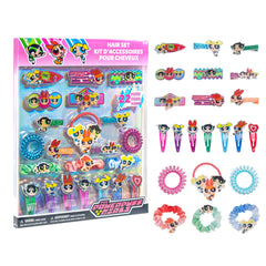 Townley Girl front packaging showing full Powerpuff Girls accessory set and bright branding