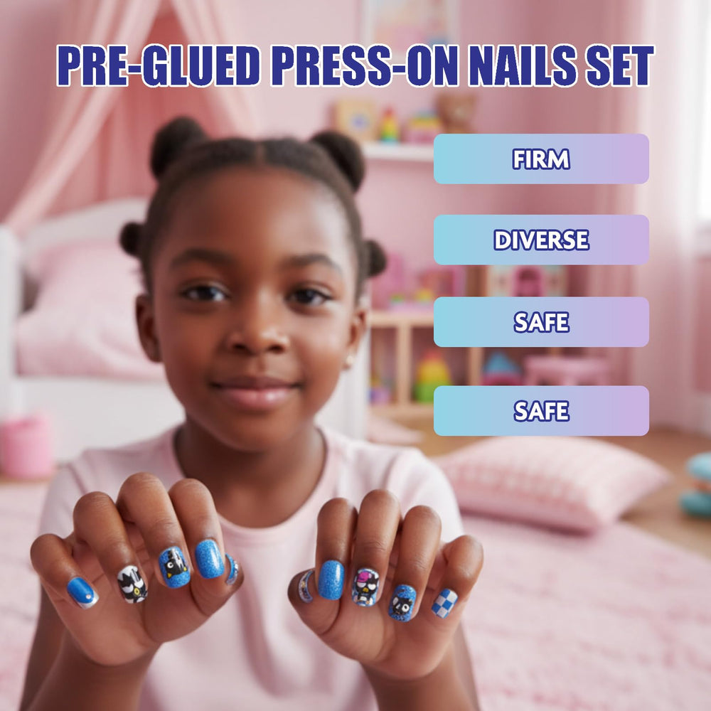 Townley Girl layout of varied nail sizes benefit: multiple fits for kids